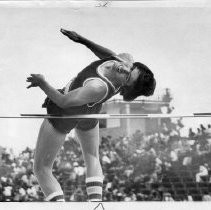 Steve Link of JFK HS, during a high jump