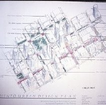 Three dimensional rendering of the "Downtown Urban Design Plan"