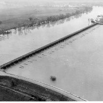 Water Flows Through Weir