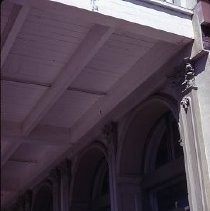 Old Sacramento. View of the Morse Building during restoration on the east side of 2nd at K Street