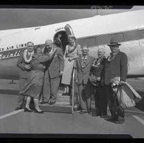 People boarding an airplane