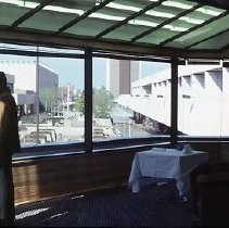 View of the Liberty House interior showing the diningroom on the top floor in the Downtown Plaza on K Street also known as the K Street Mall