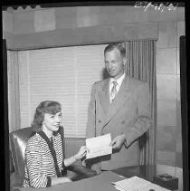 Man and woman in an office