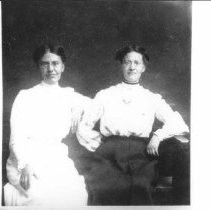 Studio portrait of two unidentified women