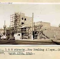 Alhambra Bowling Alley under construction