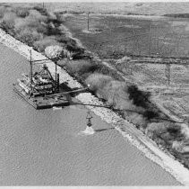 Dredging operation on the San Joaquin River