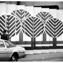 Portion of wall surrounding the Capital Place development