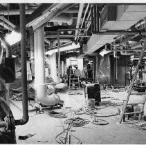 Construction on interior of Sacramento Community Center