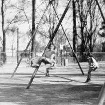 Children on Swings