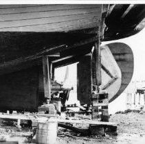 Boat being built