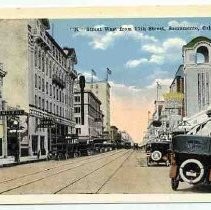 K Street west from 11th Street, Sacramento, California