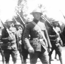 Soldiers marching