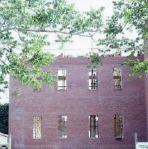 Old Sacramento. Old Sacramento. View of the Pacific Stables building on the corner of Second and L Streets