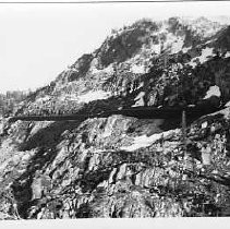 Snow sheds on Donner Summit