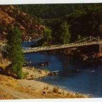 View of the Bidwell Bar Bridge near Oroville, California State Landmark #314, Butte County