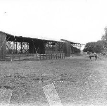 "Hay Barns in Pasture Field"