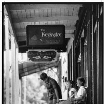 View of the shops along Main Street in Mokelumne Hill, Calaveras County. Restored buildings are now home to specialty shops