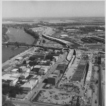 Construction of Interstate 5 in Sacramento