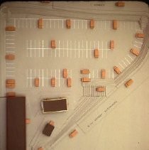 Three dimensional models of the new Public Safety Garage Facility for the Sacramento Police Department on 5th Street