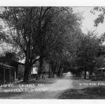 Photograph of Main Street in Coloma, including Marshall's old house