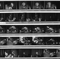 Robert T. (Bob) Matsui debates his Republican opponent, County Supervisor Sandy Smoley, at the Comstock Club