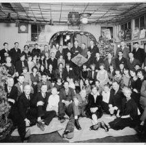 Zellerbach Paper Company Employees' Group Portrait at a Christmas Party