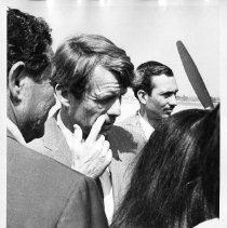 Senator Robert F. Kennedy (D-NY) campaigning for president, in Kern County in support of UFW