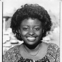 Salane Johnson, a clerk-typist, is a graduate of a job training program run by Creative Careers. The photo was taken at her job at the Insurance Company of North America