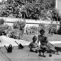 Young child outdoors