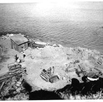 Drake's Bay. "Possible Drake site excavation - Aug. 1948 - Drake's Bay, Calif."