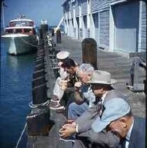 Slides of California Historical Sites. Hospital Cove, Angel Island, Calif