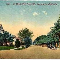 N Street west from 13th, Sacramento, California