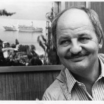 Douglas S. Cramer photographed on a Los Angeles TV studio set. He is the Executive Producer of "The Love Boat"