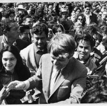 Senator Robert F. Kennedy (D-NY) campaigning for president, in support of UFW