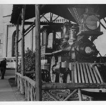 C. P. Huntington, Southern Pacific Railroad Company's Engine, No. 1 at Sacramento