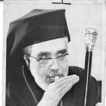 Archbishop Iakovos of North and South America, Greek Orthodox Church, with his sceptre