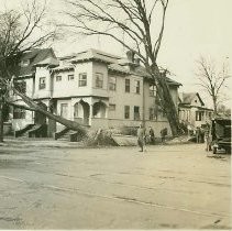 Wind storm damage in 1938