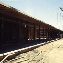 Old Sacramento. View of the Central Pacific Railroad Depot conversion and Public Market