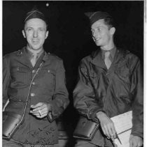 "Jim and Phil Fort Bragg, North Carolina, 1945."