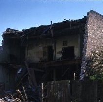 Views of redevelopment sites showing the demolition of buildings in the district. These views date from 1959 to 1964. Specific sites are not identified in this set of images