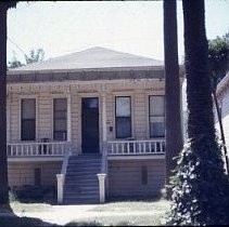 View of a two story Victorian House