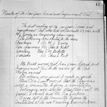 San Juan Social and Improvement Club Meeting Minutes