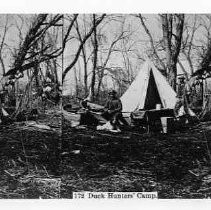 Photographs from Wild Legacy Book. Duck Hunters' Camp, ca.1900