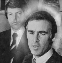 Governor Edmund G. Brown, Jr. and Lt. Governor Mike Curb talked to reporters