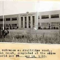 Main entrance of the U.S. Army Signal Depot on Fruitridge Rd