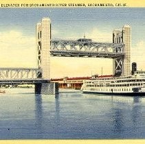 Tower Bridge in elevated position