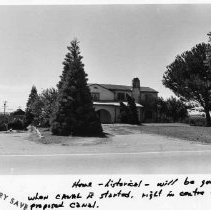Unidentified historic home that would be in the way of the proposed Delta canal