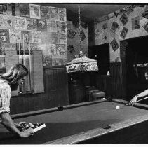 Pool table inside the Buffalo Club