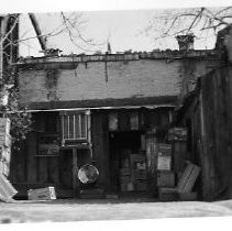 Rear of unidentified building, Columbia, CA