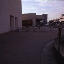 View of the construction site for Weinstock's Department Store on the K Street Mall or Downtown Plaza